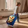 Vliegende draak boven vurige bergweg Kinderkoffer - Blauw klein -sfeer1