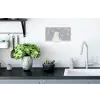 Ijsbeer - Sneeuw - Sterren - Blauw Muursticker klein -keuken