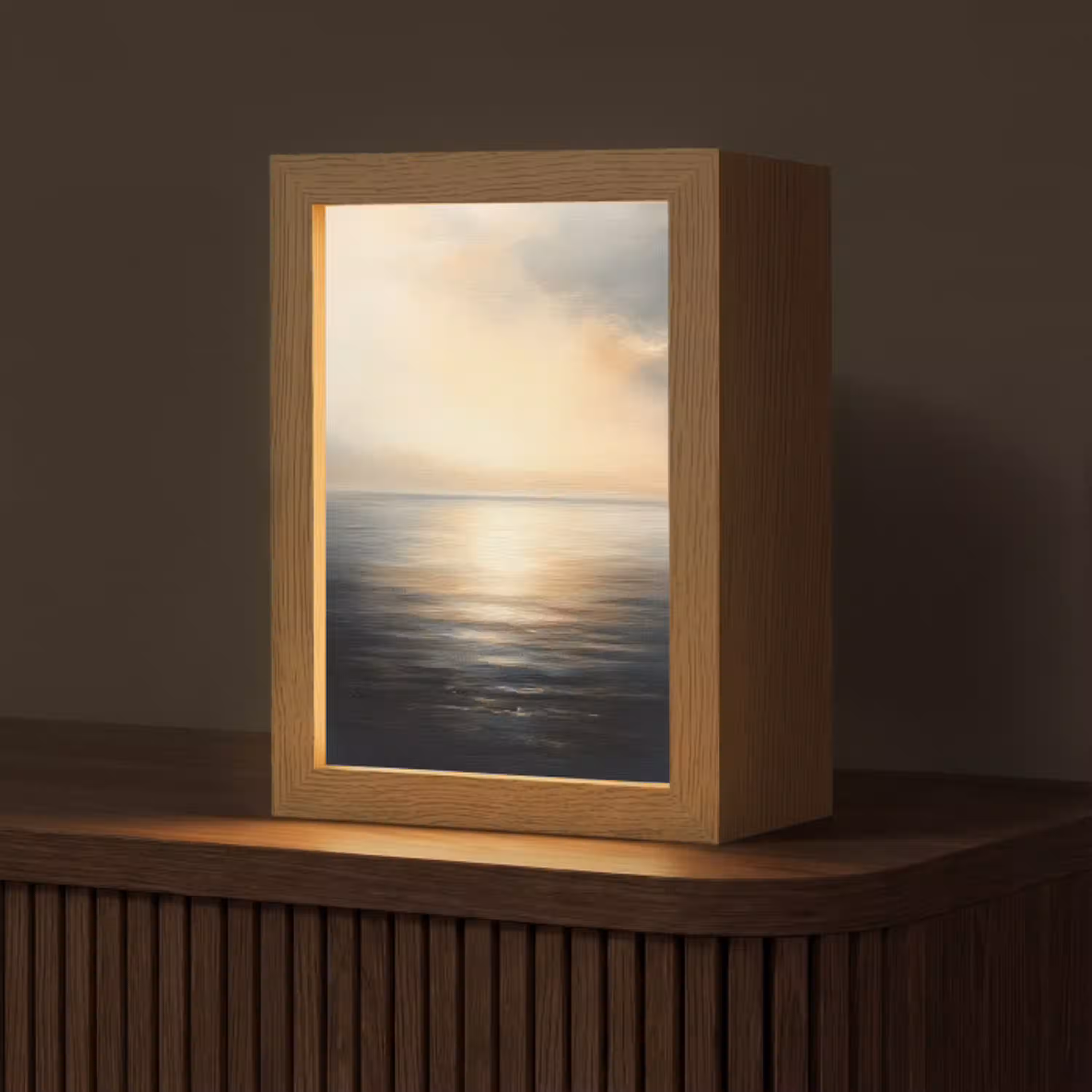 Zon - Horizon - Zee Light Box met kabel (Tafellamp) klein -z3d_website