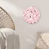 Terrazzo - Patroon - Roze Wandcirkel kunststof plaat 5mm dik klein 188 -sfeer5