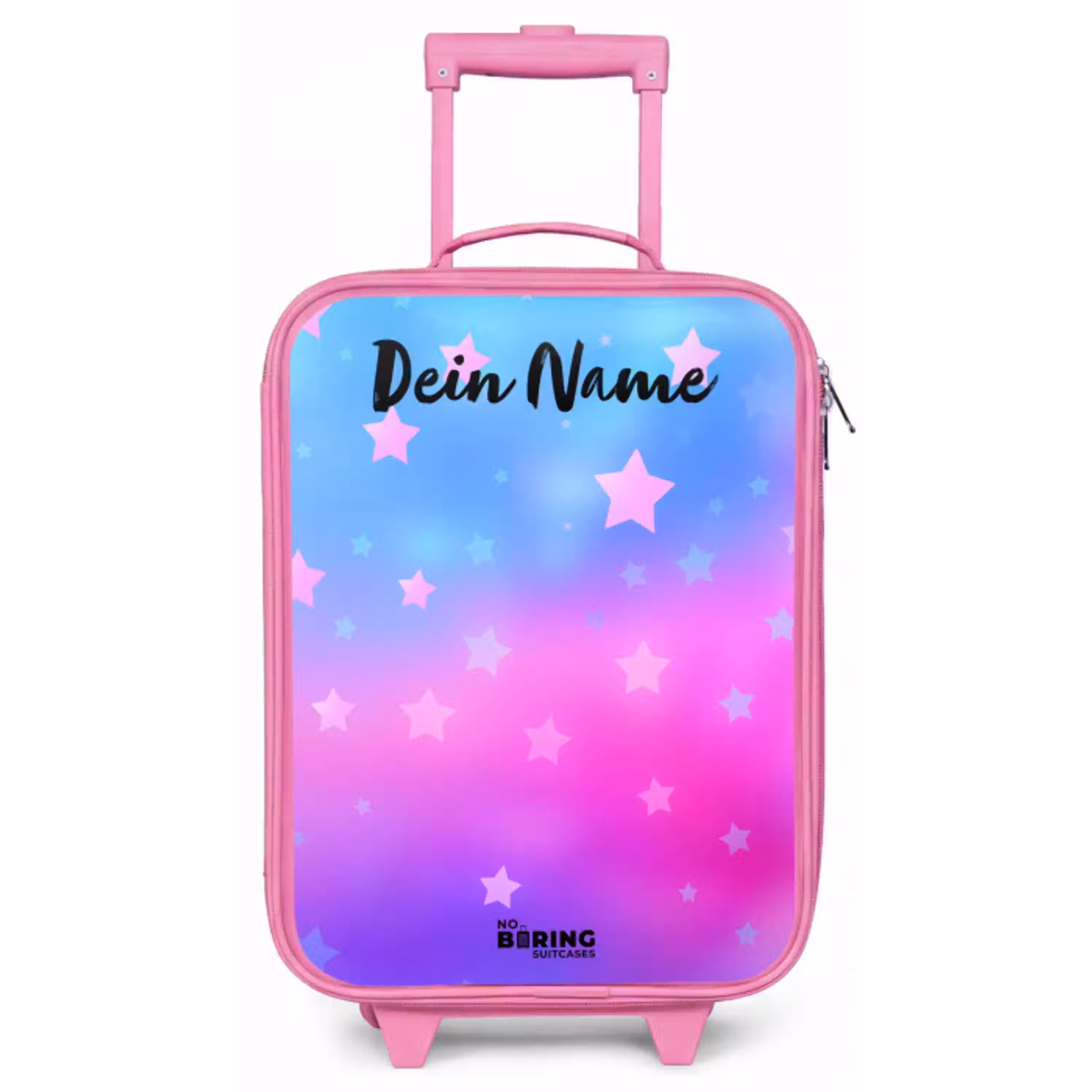 Sterren - Roze - Blauw Kinderkoffer - Roze klein -zz3dotto