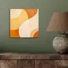Abstract - Patroon - Modern - Beige - Oranje aluminium wit klein -sfeer2