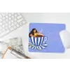 Mok - Koffie - Vrouw - Paars muismat rubber klein -witbureau