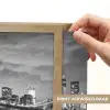 New York - Skyline - Stad - Blauw Light Box met batterij (Wandlamp) middel -USP_websiteprintNL