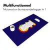 Blauw - Geel - OH - Schaduw Muismat XXL klein -sfeer4