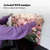 Bloemen - Paars - Wazig Inductie beschemer met haakjes klein -ky-ophangen-nl