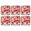 Aardbei - Taart- Eten - Roze onderzetter kurk middel -3d