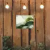 Golven - Abstract - Lichtgroen - Sierlijk tuinposter los doek klein -sfeer1