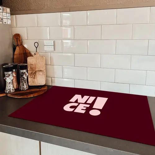 Nice - Uitroepteken - Rood Inductie beschermer vinyl 3mm klein -sfeer3