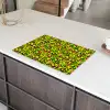 Dieren - Neon - Groen - Panterprint Inductie beschermer vinyl 3mm klein 276 -sfeer8