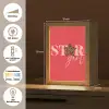 Star girl - Rood - Panter - Ster Light Box met kabel (Tafellamp) klein -USP_DE