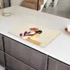 Vrouw - Minimalistisch - Bloem Inductie beschermer vinyl 3mm klein -sfeer8