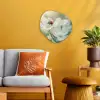 Lieveheersbeestje - Bloemen - Wit Wandcirkel Organisch Forex 3mm klein -sfeer4
