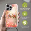 Vogels - Tak - Quote - Roze Hoesje iPhone 16 Pro Max met koord klein -sfeer2_NL