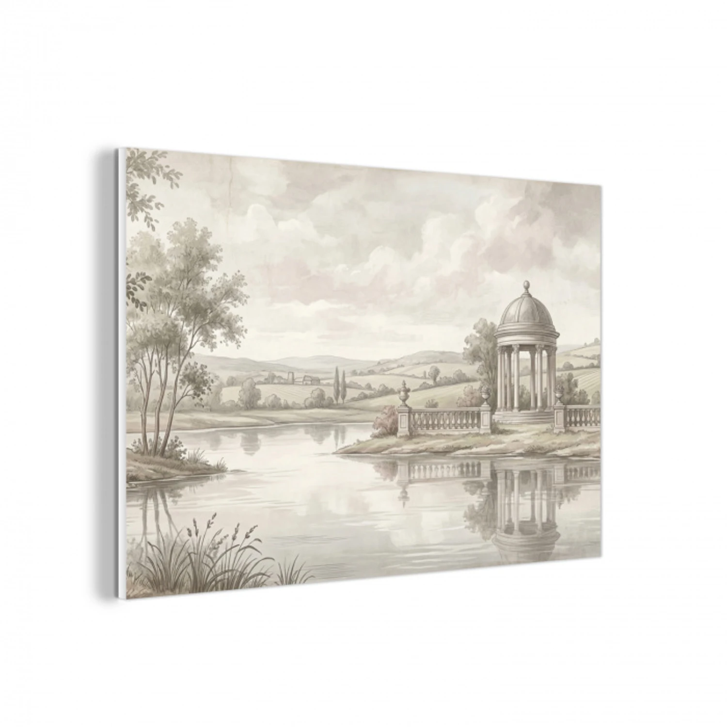 Landschap - Water - Natuur - Sepia forex 5mm xxl -3d