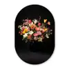 Vaas - Bloemen - Tulpen Wandcirkel Ovaal Glas middel -3d