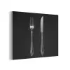 Vork - Mes - Zilver PET vilt klein -3d