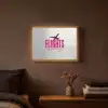 Catch flights not feelings - Vliegtuig - Roze Light Box met batterij (Wandlamp) middel -sfeer4