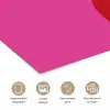 Minimalistisch - Rood - Roze - Hartjes poster papier klein -closeup_NL
