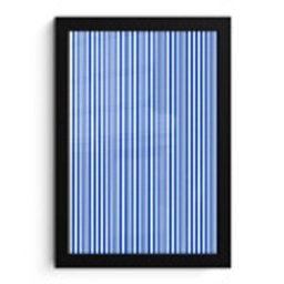 Klassiek - Strepen - Blauw fotolijst zwart zonder passe partout klein 224 -3d