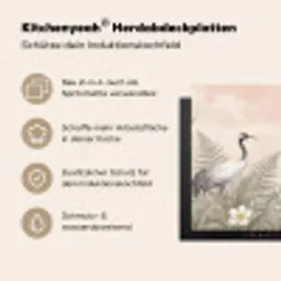 Kraanvogels - Natuur - Roze Inductie beschemer met haakjes klein -ky-usp-de