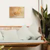 Peach - Eten - Taart - Oranje tuinposter los doek klein -sfeer7