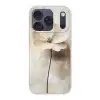 Bloem - Beige - Verf - Schaduw Telefoonhoesje iPhone 17 Pro klein -3d
