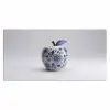 Appel - Blauw - Klassiek Muismat XXL klein -3d_leeg