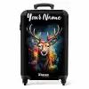 Hert met Gewei Tussen Graffiti Spray NBS - Handbagage koffer - Kinderen Unisex middel -productfoto_recht