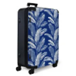 Blad - Palm - Blauw NBS - Large koffer - Volwassenen Unisex groot -product1
