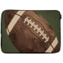 Football - Hout - Sport - Groen laptophoes neopreen klein -zkaufland3dotto