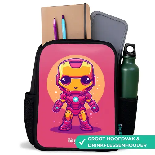 Roze ranger Rugzak - Zwart middel -inhoud_NL
