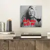 Don't mess with me - Wijn - Vrouw - Sigaret aluminium wit klein -sfeer1
