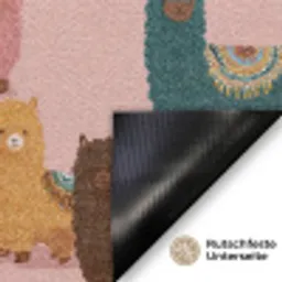 Alpaca's - Patroon - Kleurrijk Deurmat klein 898 -antislip_DE