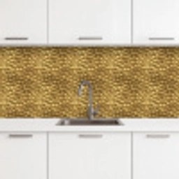 Metaal - Dynamisch - Goud keuken achterwand 2 middel 871 -3d