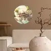 Bloesems - Zonlicht - Quote - Wit Wandcirkel behangsticker klein -sfeer1