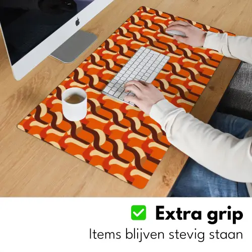 Retro - Modern - Kleurrijk Muismat XXL klein 681 -sfeer3