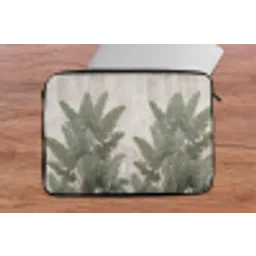 Bananenbladeren - Beton - Groen laptophoes neopreen klein -tafel
