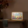Bloemen - Natuur - Botanisch - Kunst Light Box met kabel (Tafellamp) klein -sfeer4