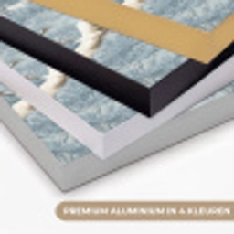 Wolken - Kraanvogels - Blauw Textielframe zwart klein 947 -USP_kleurenNL