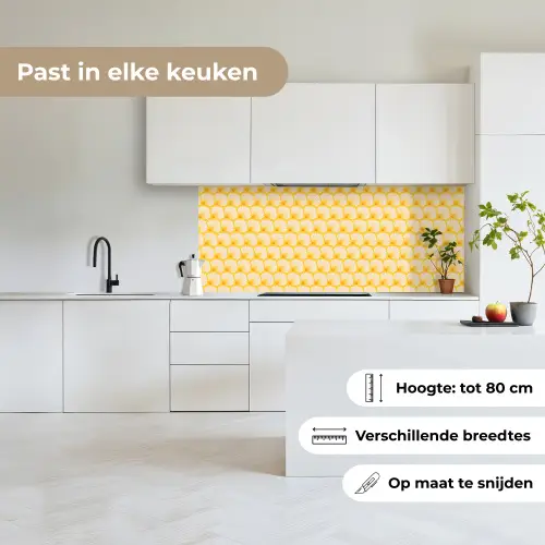 Art Deco - Design - Schelp - Geel keuken achterwand 2 middel 871 -sfeer4_NL