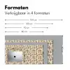 Geometrisch - Retro - Bruin Muismat XXL klein 681 -sfeer5