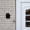 Zwart vlak - Klassiek Naambord Huisje klein -sfeer1