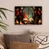 Gnooms - Kerst - Raam - Kleurrijk canvas 2cm klein -sfeer1