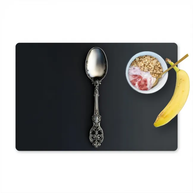 Lepel - Zilver - Metaal Placemat vinyl groot -zzzproduct_Kitchenyeah-website