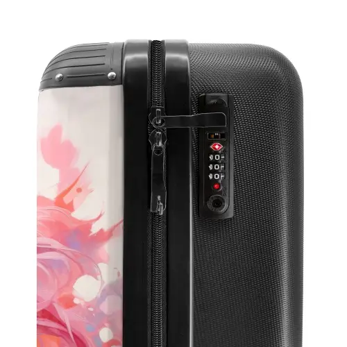 Roze Renner NBS - Handbagage koffer - Unisex middel -slot