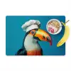 Toekan - Papegaai - Vogel - Koksmuts Placemat vinyl groot -zzzproduct_Kitchenyeah-website