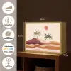 Palmbomen - Abstract - Zon - Heuvels Light Box met batterij (Wandlamp) middel -USP_websiteoverzichtNL