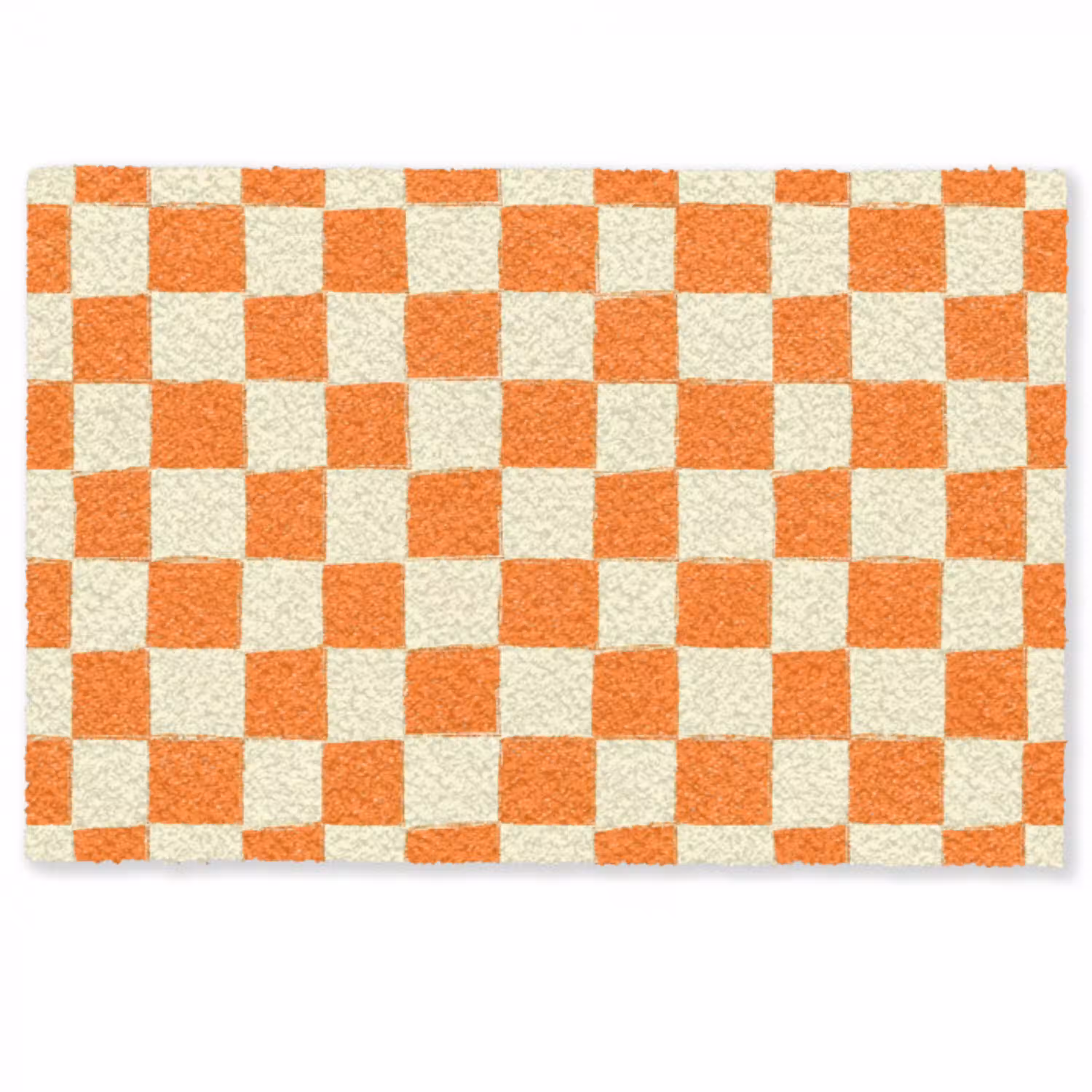 Schaak - Patroon - Oranje Deurmat klein 898 -zkaufland3d