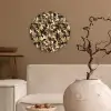 Woestijnkleur - Natuurlijk - Camouflage Wandcirkel plexiglas klein 852 -sfeer1